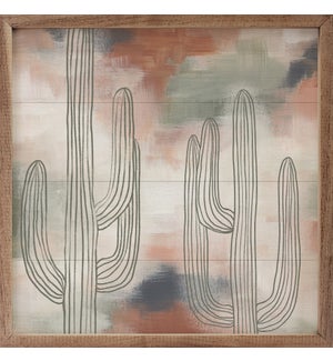 Desert Green Cacti By Emily Wood